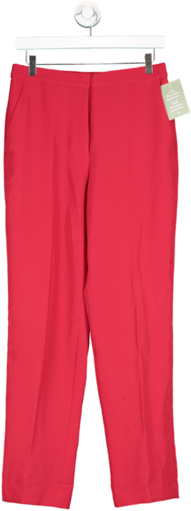 H&M Red Slim Fit Trousers UK 10
