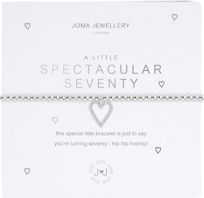 Joma Jewellery Silver A Little 'spectacular Seventy' Bracelet One Size