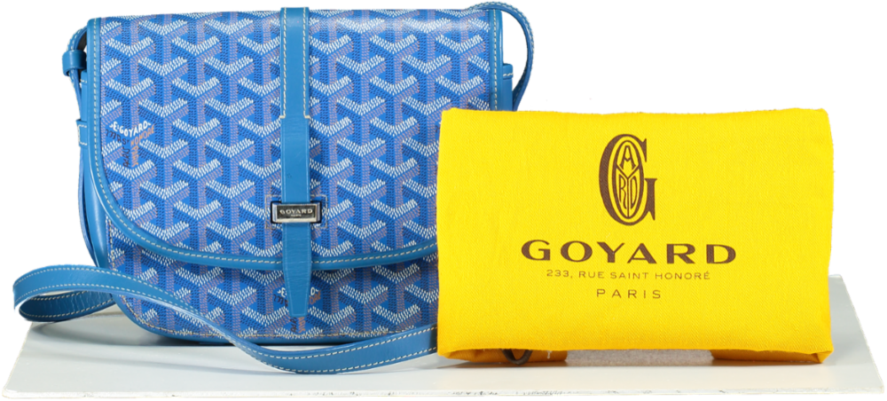 Goyard Sky Blue Belvedere PM Bag – Reliked - Main Image