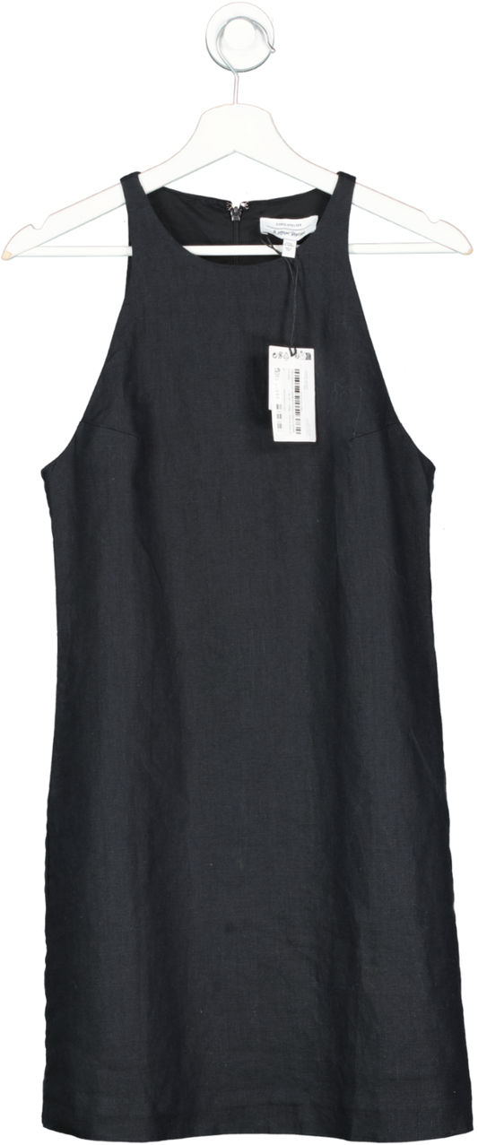 & Other Stories Black 100% Linen Dress UK XS