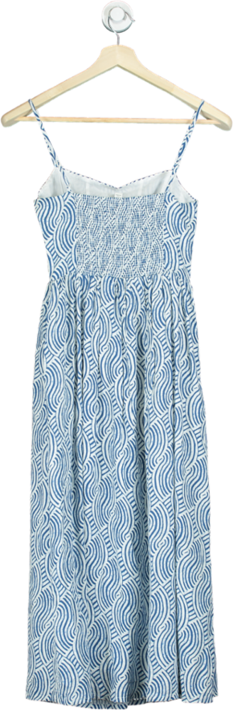 H&m white and fashion blue dress