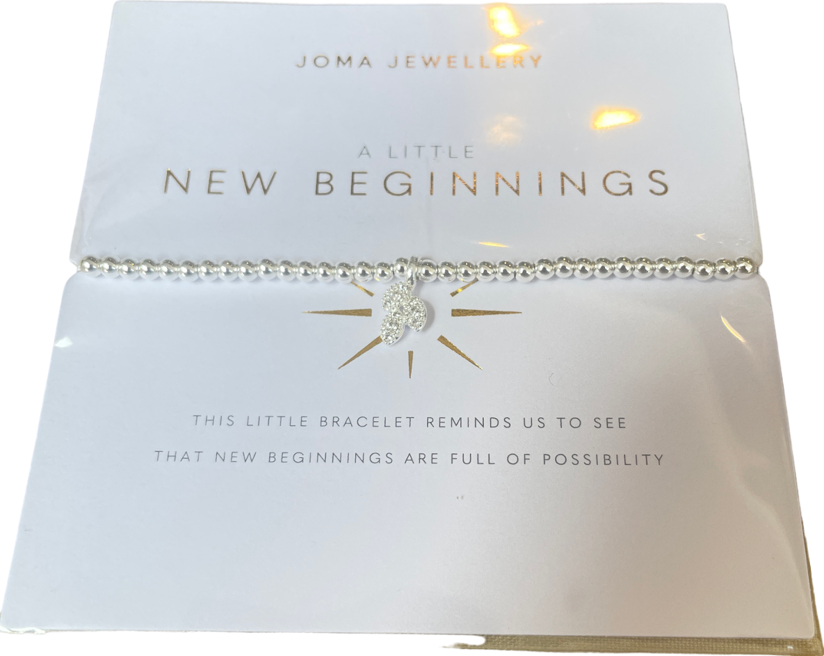 Joma Jewellery SIlver A Little 'New Beginnings' Bracelet One Size