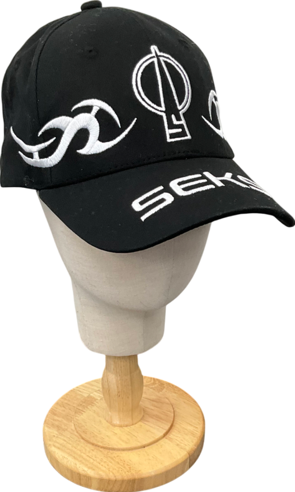Seks Black Embroidered Baseball Cap One Size - Reliked