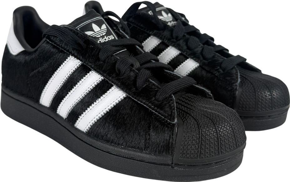 Adidas Superstar Ii Trainers Core Black White Black Pony UK 5.5 EU 38. –  Reliked