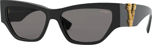 Versace Black / Gold V Logo 4383 Sunglasses