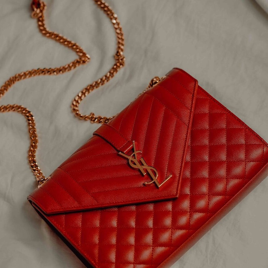 Red YSL Designer Bag