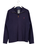 Polo Ralph Lauren Blue Quarter-zip Pullover UK L