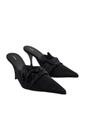 Neous Naledi Black Peekaboo Lace Trim 85mm Mules UK 6 EU 39