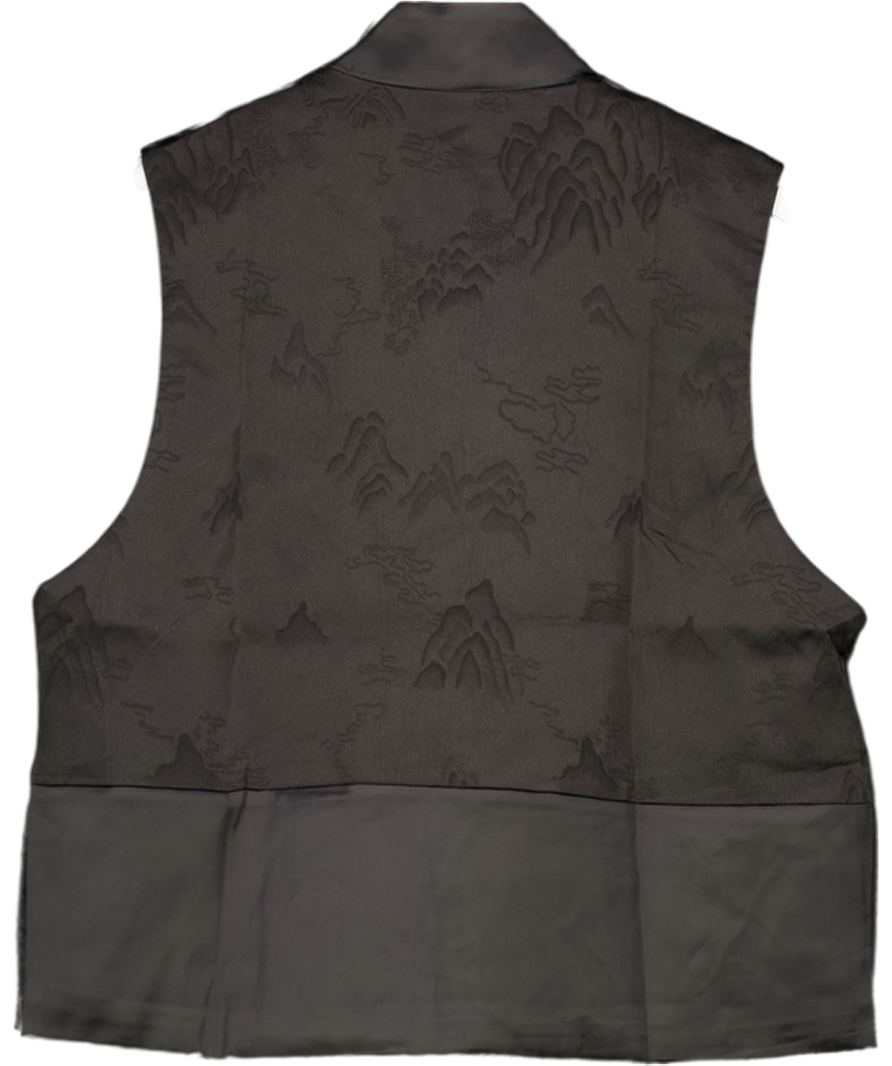 BAOFENGYU Black Waistcoat UK L