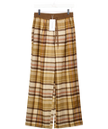 Urban Revivo Brown Contrast Check Pull On Wide Leg Pants UK S
