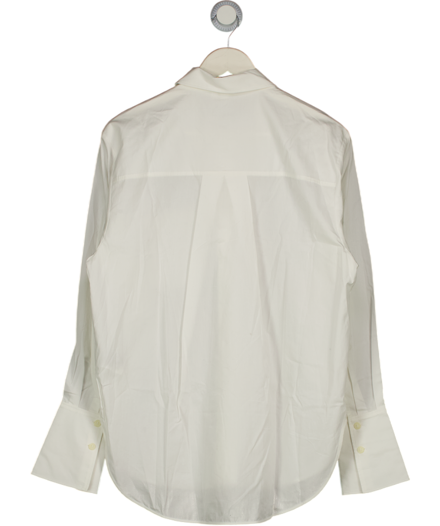& Other Stories White Relaxed Fit Patch Pocket Shirt UK 10
