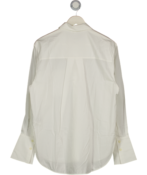 & Other Stories White Relaxed Fit Patch Pocket Shirt UK 10