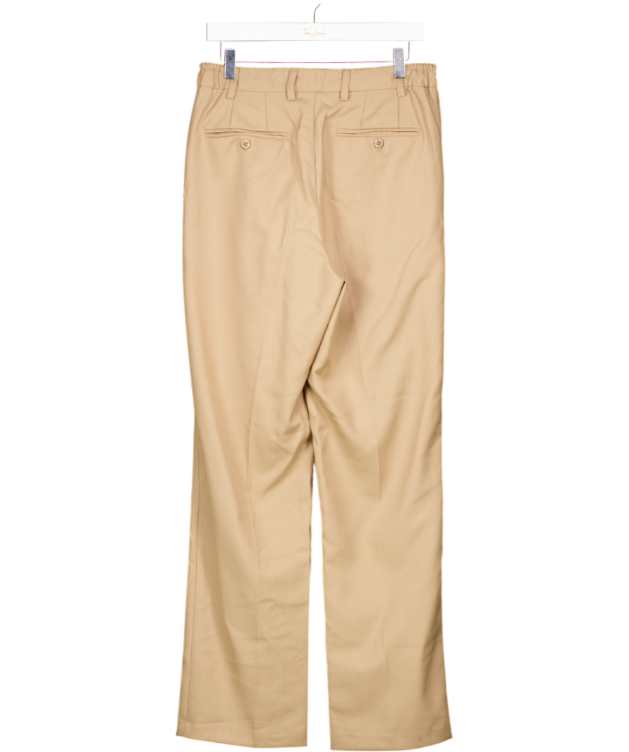 Icon Amsterdam Beige Wide Leg Suit Style Trouser W30