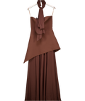 MATTERS STORE Monaco Brown Dress With Scarf UK XS