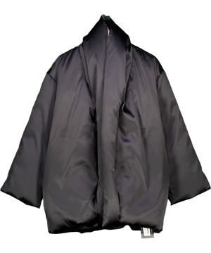 M&S Black Autograph  Satin Puffer Coat UK 10