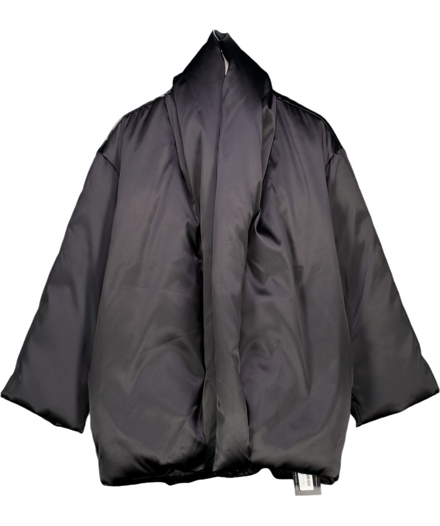 M&S Black Autograph  Satin Puffer Coat UK 10