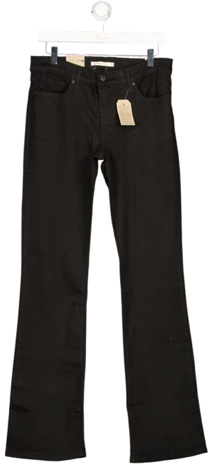 LEVI'S Black 315 Mid-rise Tummy Shaping Bootcut Jeans L34 W29