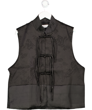 BAOFENGYU Black Waistcoat UK L