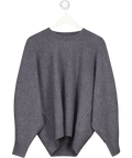 COS Grey Rounded Double-faced Wool Jumper UK S