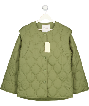 Sinead Keary Green Nicola Quilted Gilet Jacket UK S