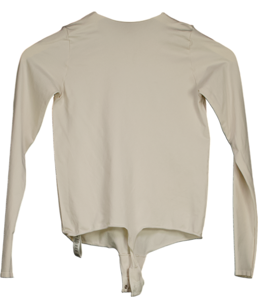 SKIMS Cream Fits Everybody Round-neck Stretch-woven Body UK L/XL