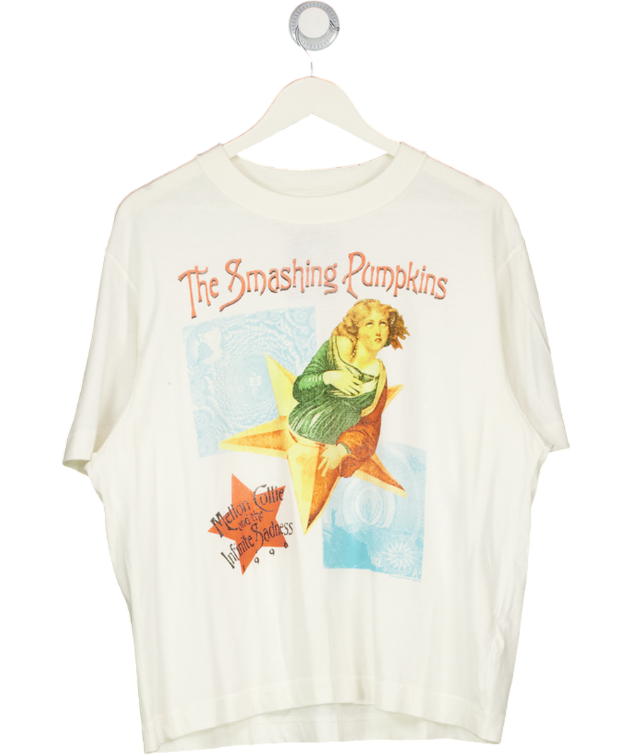 Abercrombie & Fitch Cream Smashing Pumpkins Band Tee UK S