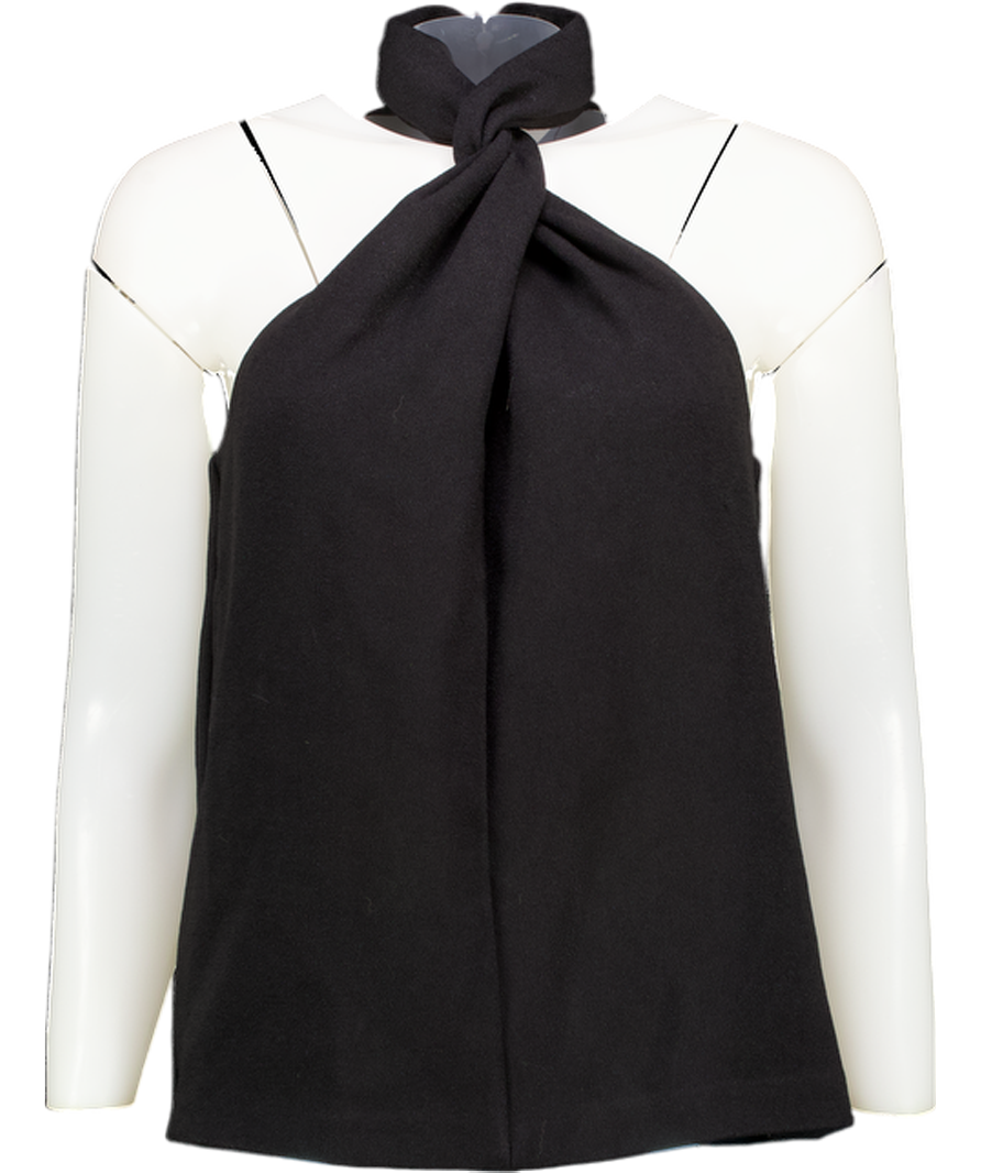 Problem no front photo - REISS Belle Linen Button-through Shirt In Blue UK 12