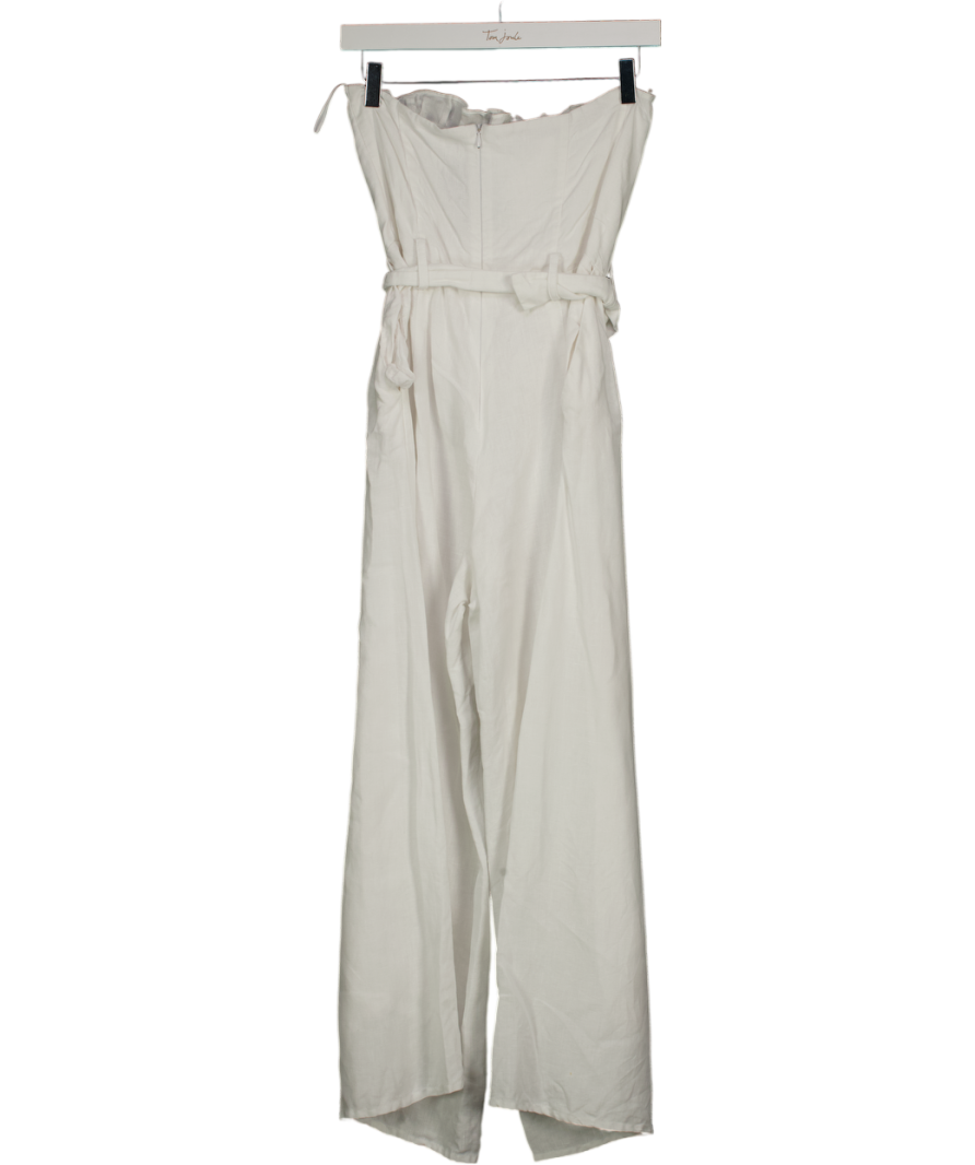 Bec + Bridge White Poolside Vibes Jumpsuit UK 8