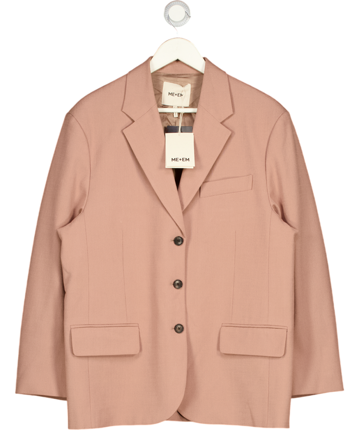 ME + EM Pink Intelligently Oversized Jacket UK 12