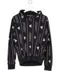 adidas Black Hooded Sweatshirt UK S