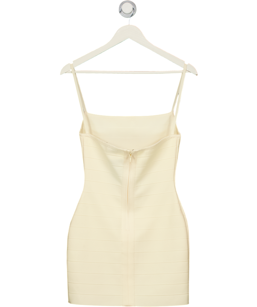 TIGER MIST Cream Tm Sculpting Bandage Mini Dress UK XS – Reliked