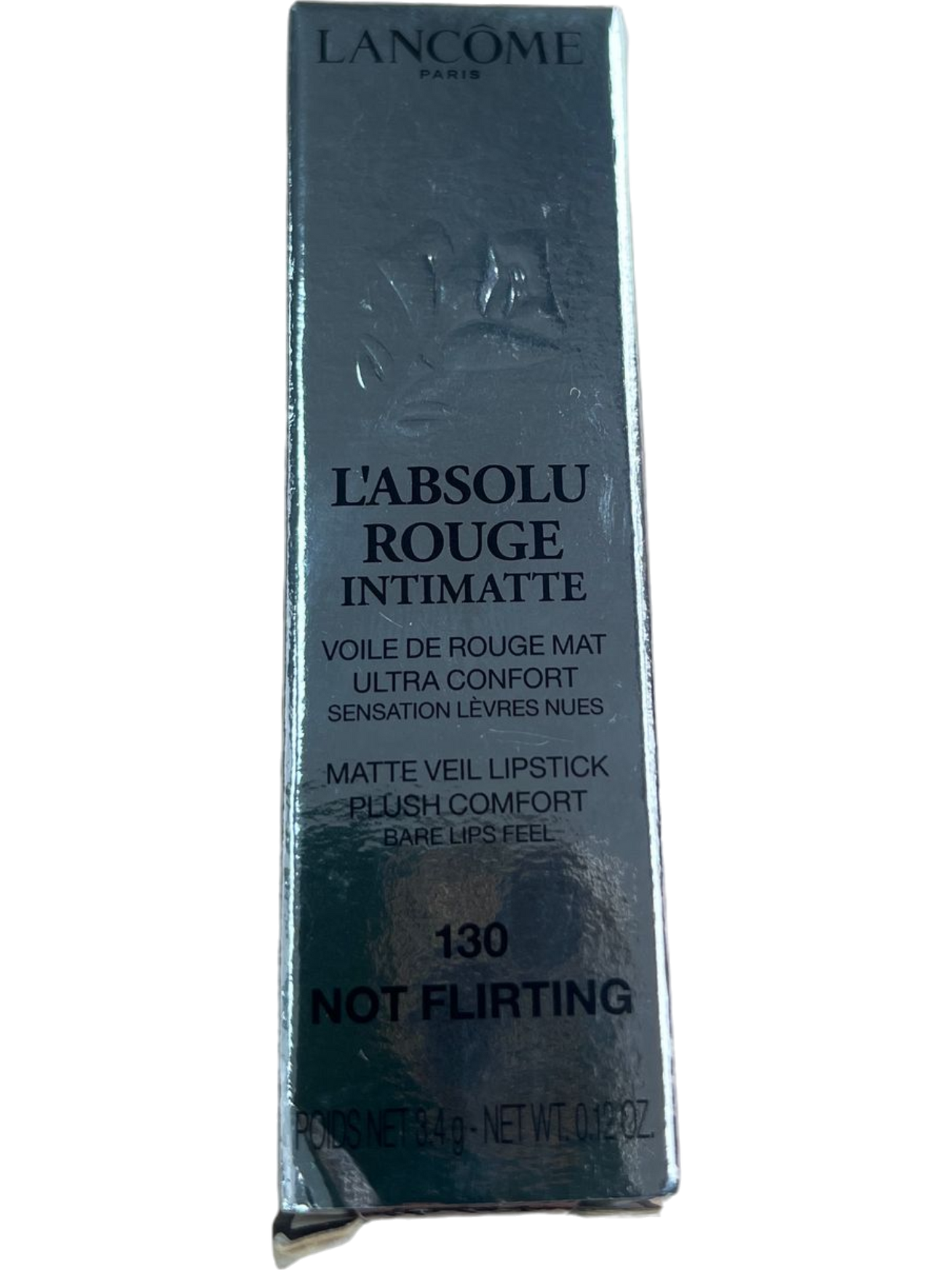 Lancome Red Matte Veil Lipstick L'Absolu Rouge Intimatte - 130 Not Flirting
