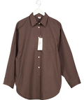 ARKET Chocolate Brown Oversized Shirt UK S