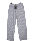 WAT. THE BRAND Blue Striped Cotton Drawstring Waist Trousers UK S