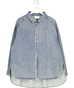 DISSH Blue Oversized Denim Shirt UK 8
