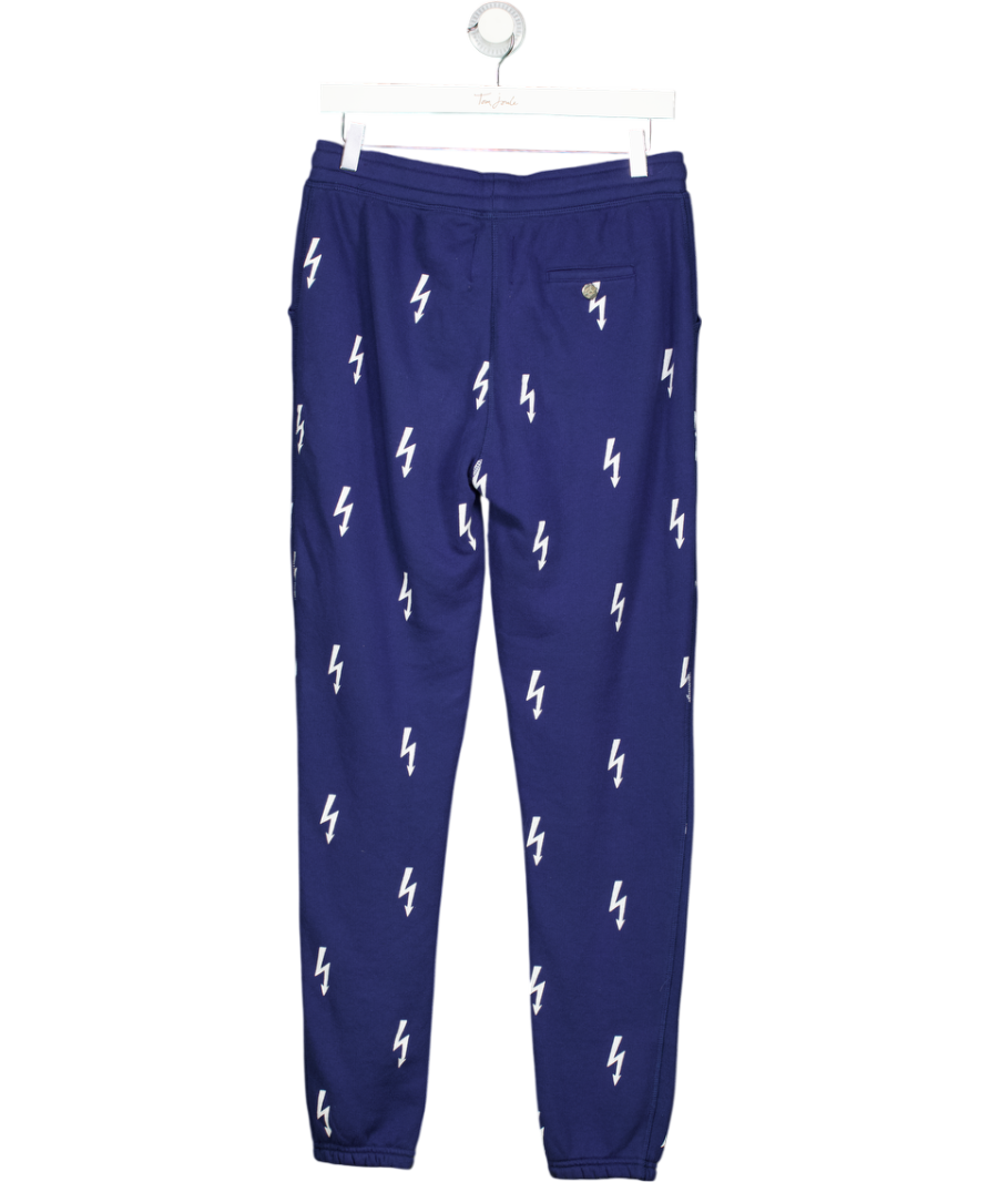 ZOE KARSSEN Navy Blue Lightning Bolt Joggers UK S