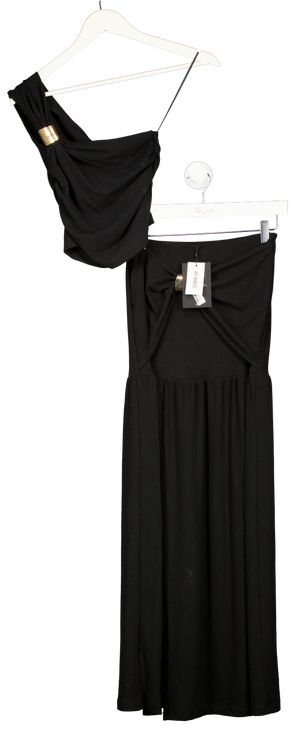 4th & Reckless 2-Piece Black Mai Skirt & top set UK 6
