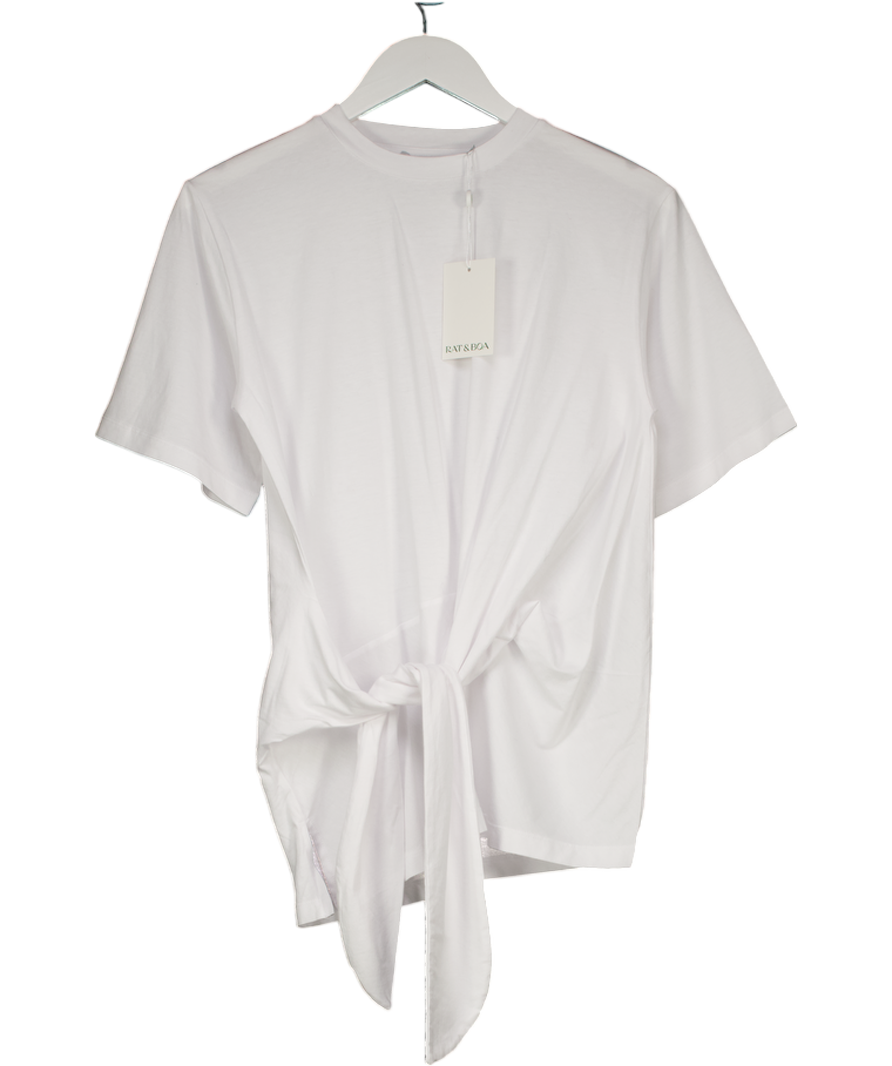 Rat & Boa White Alba T-shirt UK XXS
