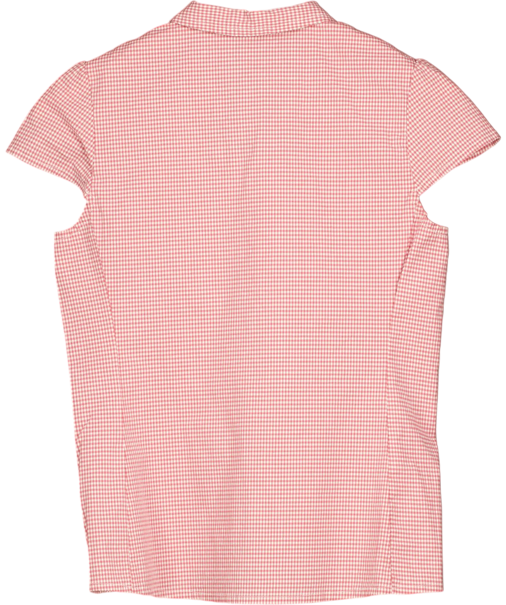 Brandy Melville Red Rue Plaid Top UK M
