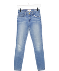 FRAME Blue Le Skinny De Jeanne Cropped Mid-rise Skinny Jeans W26