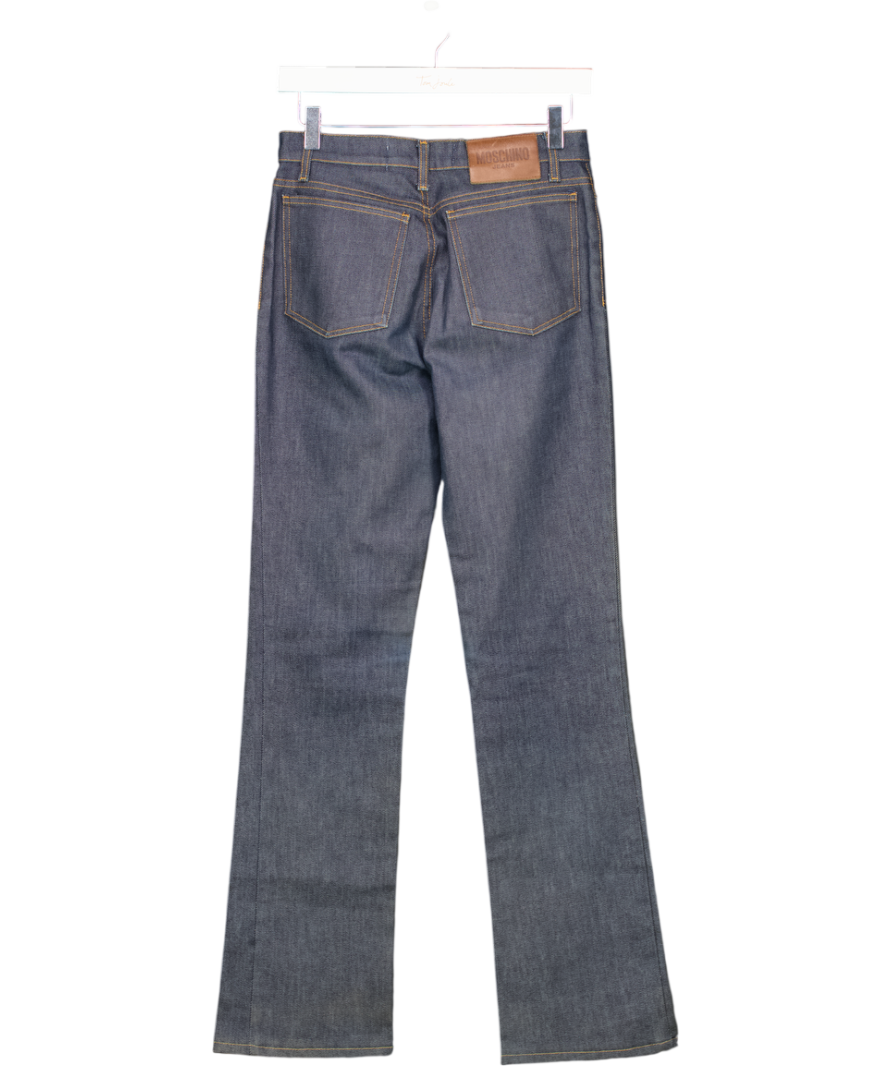 Moschino Blue E585 Dark Wash Straight Leg Jeans W28