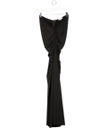 SYDNEY LANE Black Ruched Front Strappy Maxi Dress UK XS