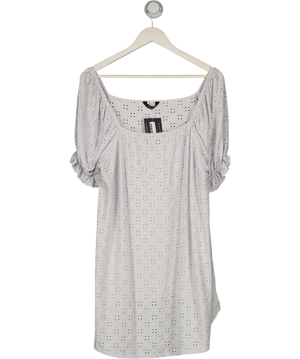 Limited Collection Pale Blue Broderie Jersey Swing Top UK 26