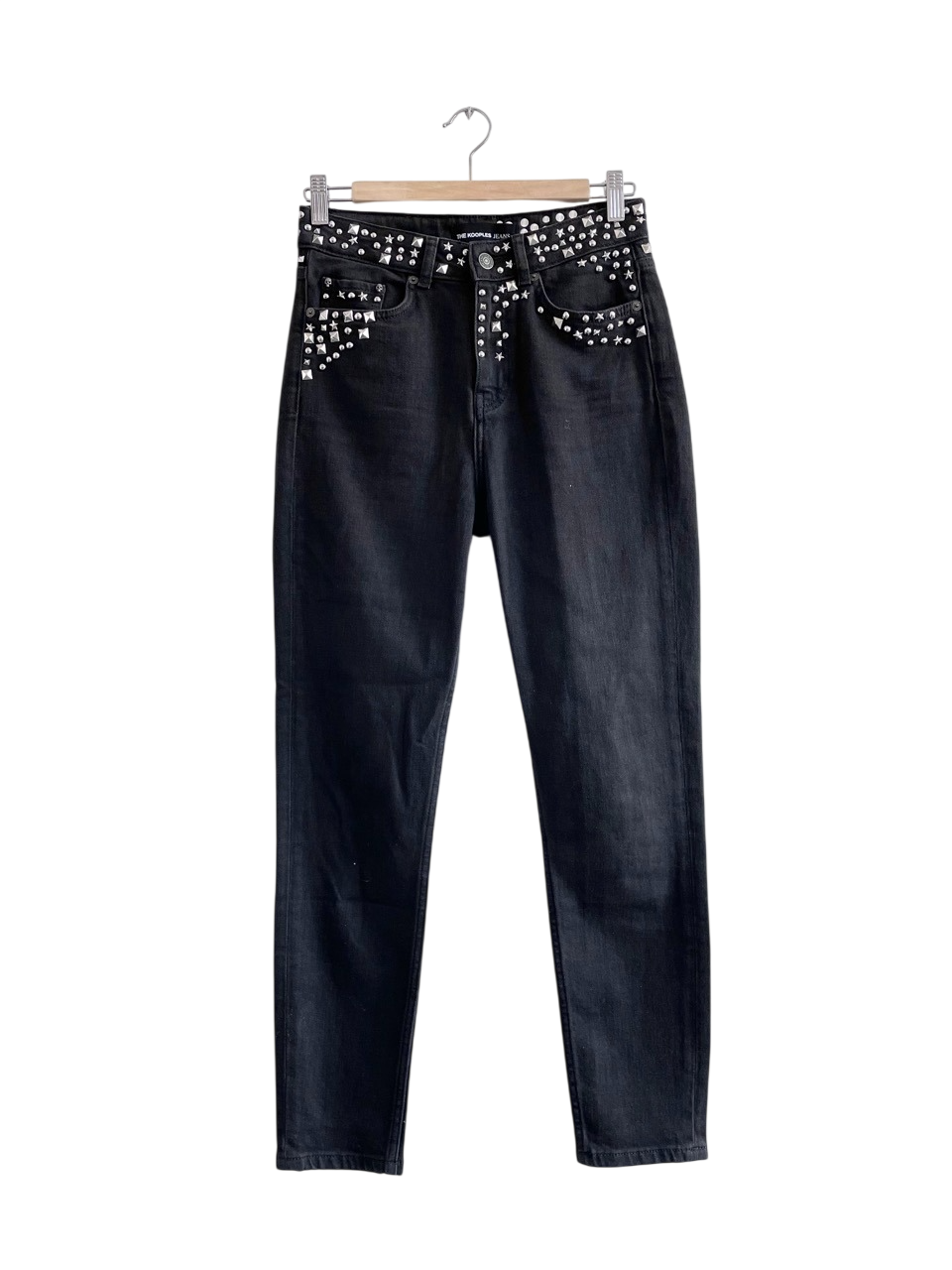 The Kooples Black Studded Lizy Jeans W27