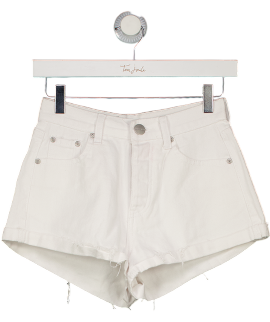 SUPERDOWN White Denim Shorts W25