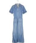 MAJORELLE Blue Denim Patch Pocket Jumpsuit UK M