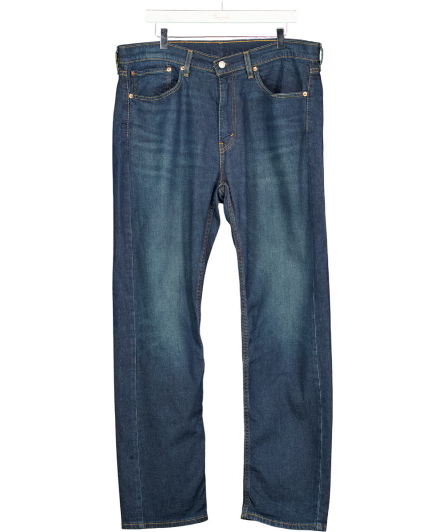 LEVI'S 505 Dark Blue Straight Leg Jeans W36