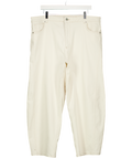 MINT VELVET Cream Barrel Leg Jeans UK 18