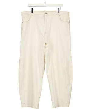 MINT VELVET Cream Barrel Leg Jeans UK 18