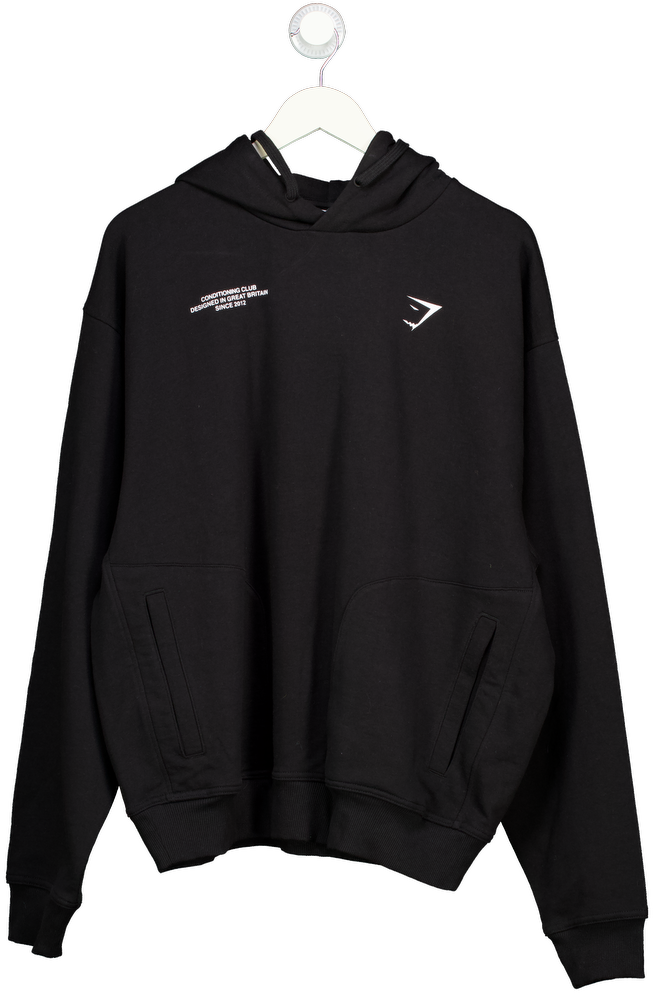 gymshark Black Conditioning Club Hoodie UK M